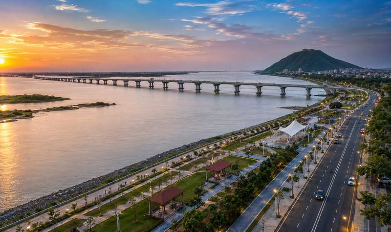 Krishna riverfront near Rayapudi, Amaravati